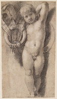 A 057
<br/>
Putto met de Medici ring en veren
<br/>
<em>Raffaello Sanzio (1483-1520)</em>